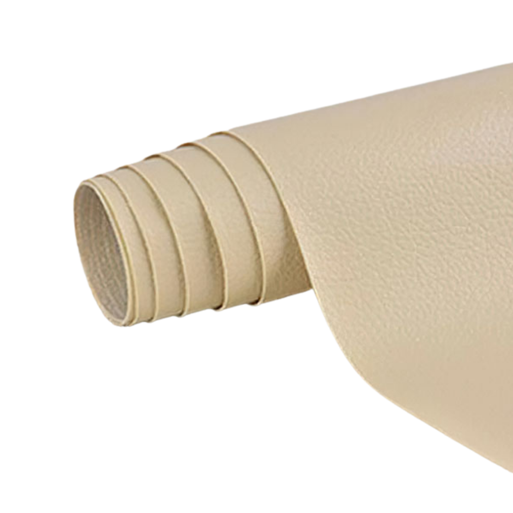 Self-adhesive repair patch for leather