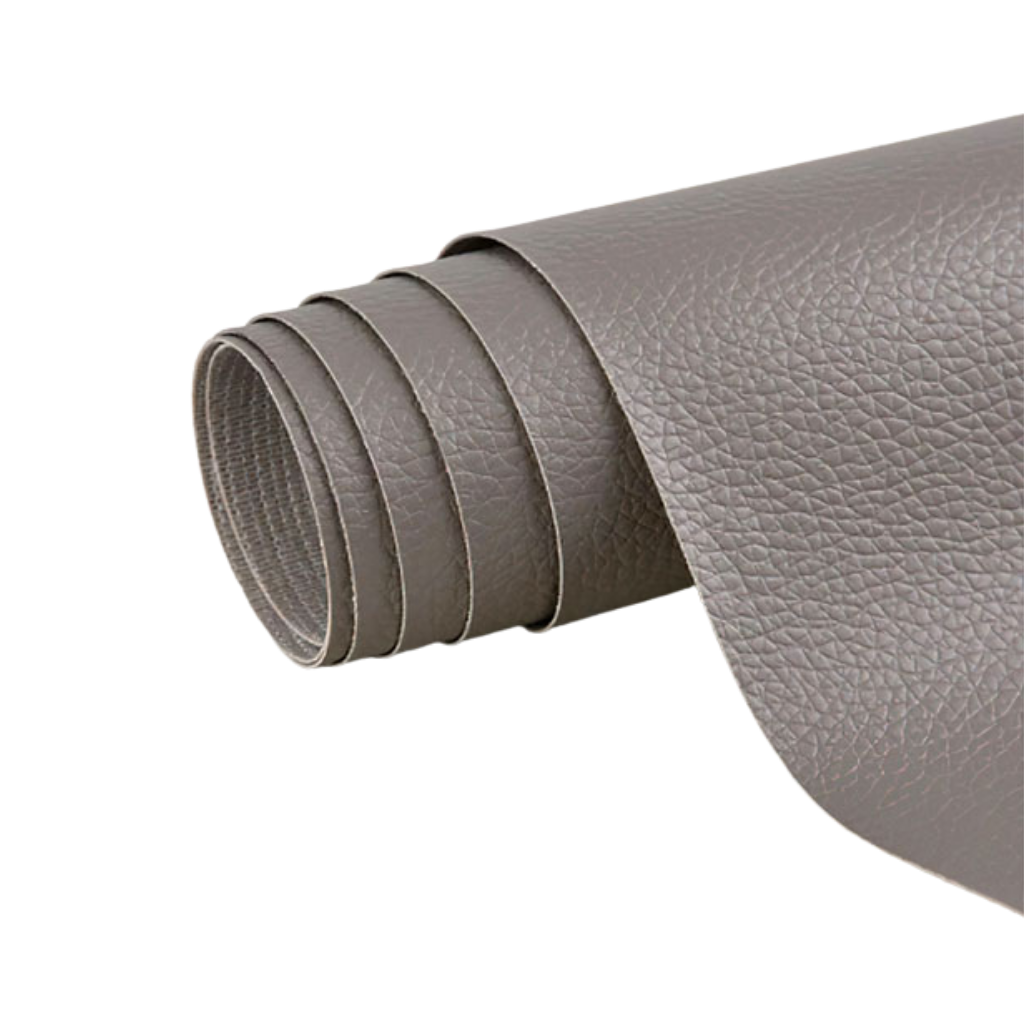 Self-adhesive repair patch for leather