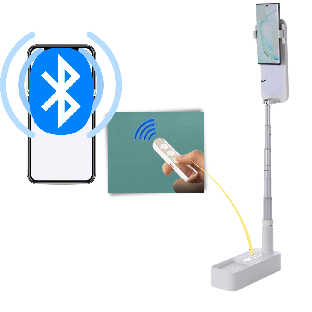 Mobilhållare med bluetooth-ljus - Ozerty