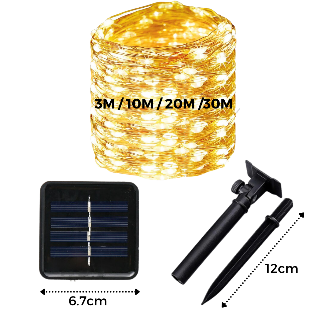 Solcellsdriven LED ljusslinga - Ozerty