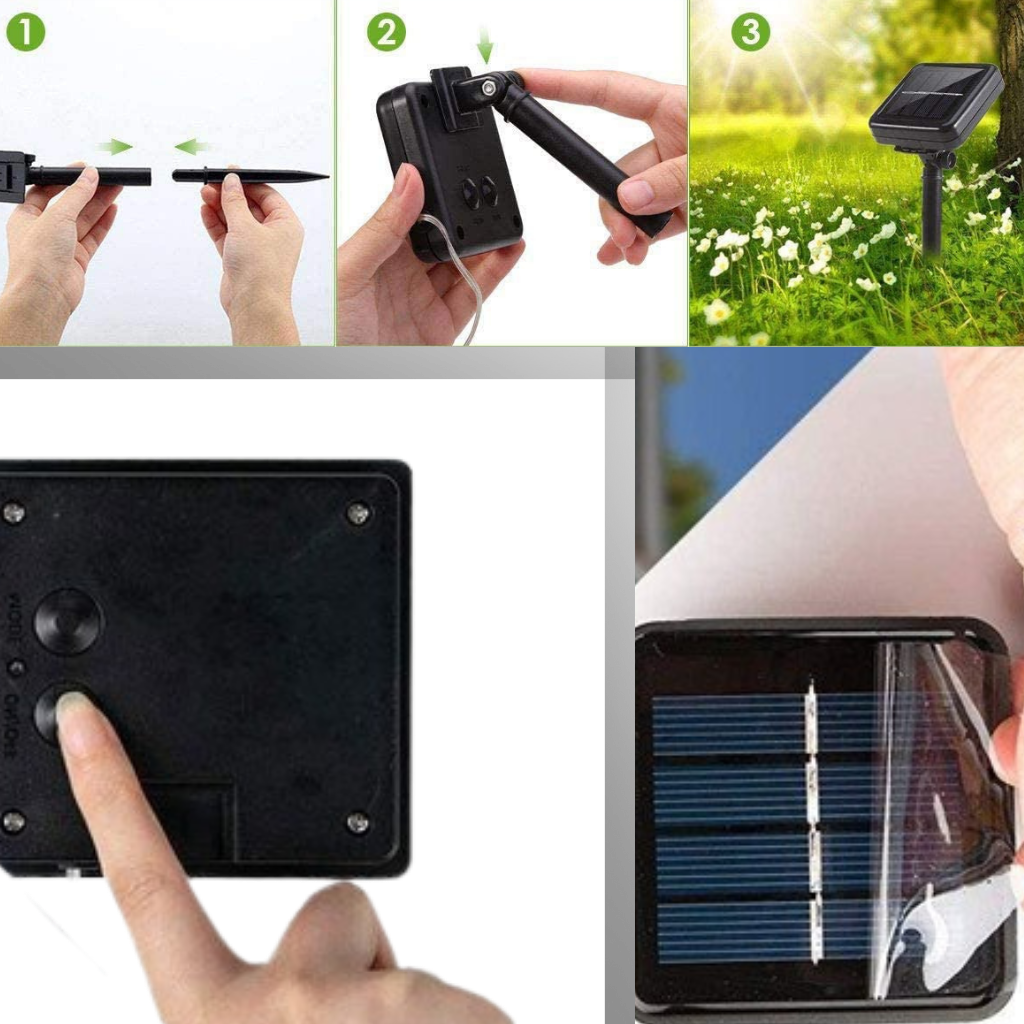 Solcellsdriven LED ljusslinga - Ozerty