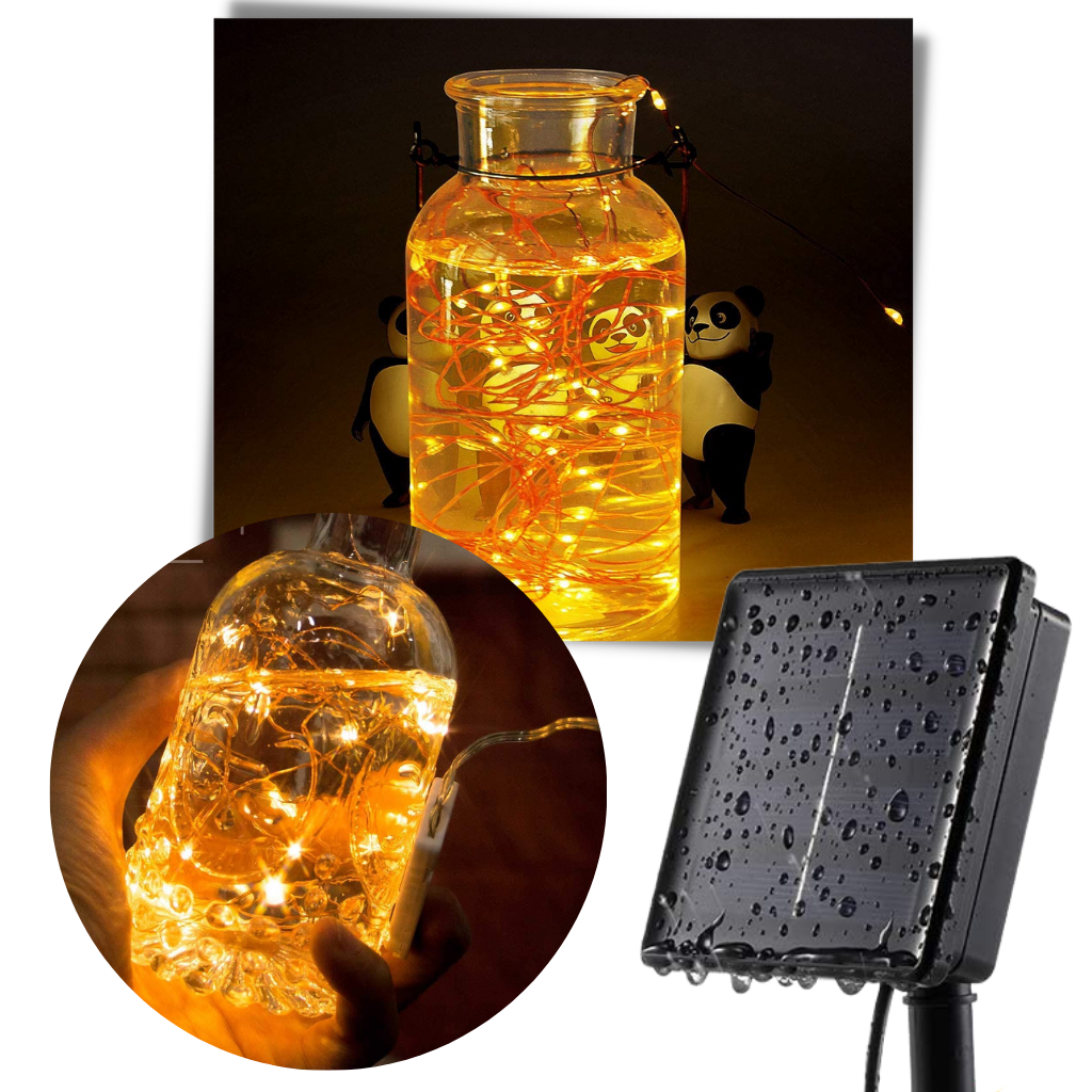 Solcellsdriven LED ljusslinga - Ozerty