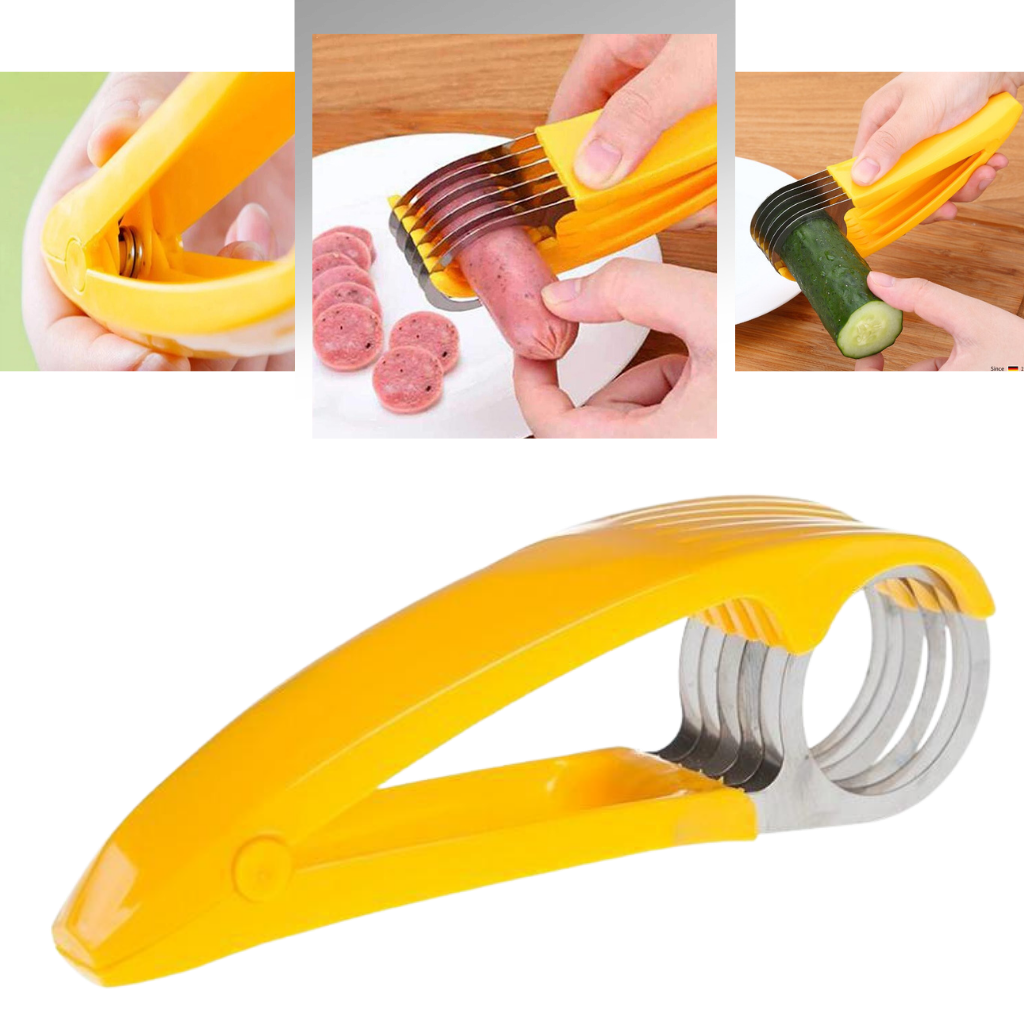 Bananskärare i rostfritt stål - Ozerty