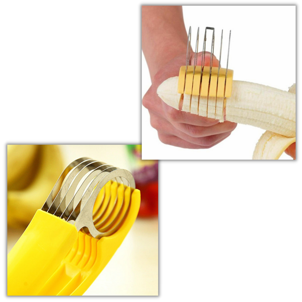 Bananskärare i rostfritt stål - Ozerty