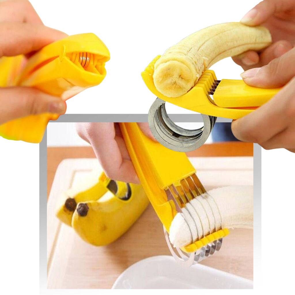 Bananskärare i rostfritt stål - Ozerty