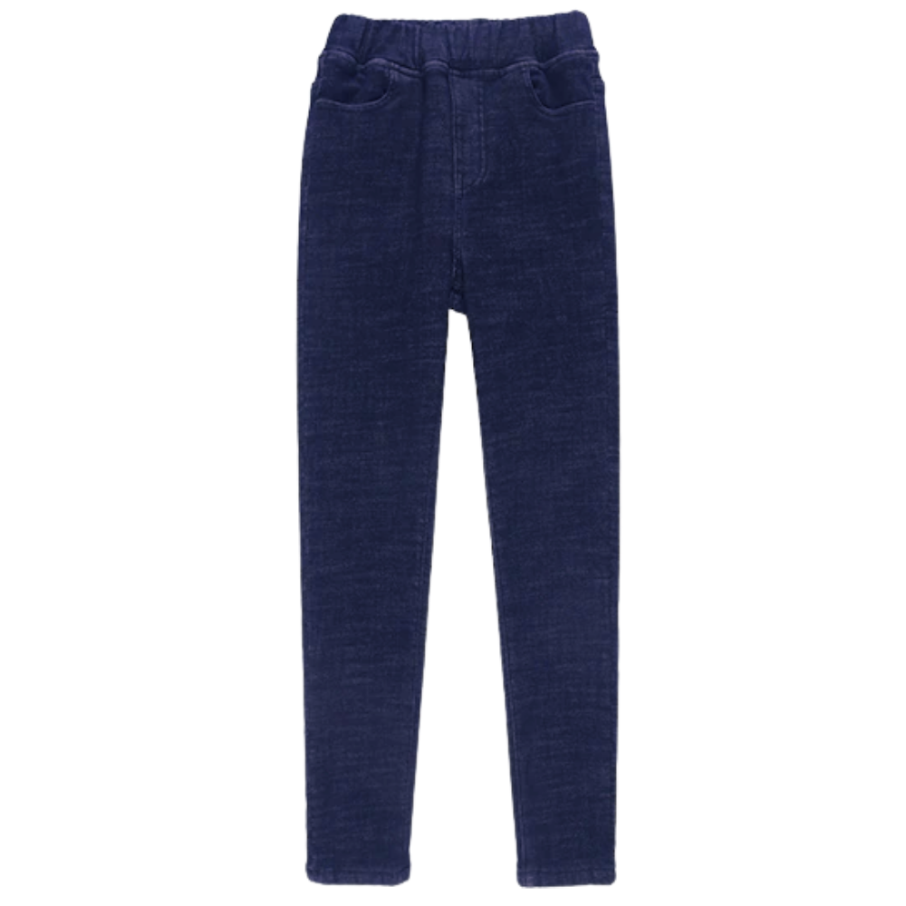 Jeggings med termisk fleece för kvinnor - Ozerty