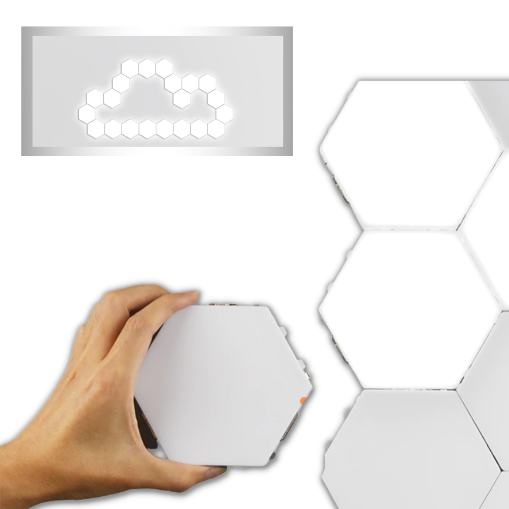 Förpackning med 3 modulära beröringskänsliga lampor - Ozerty