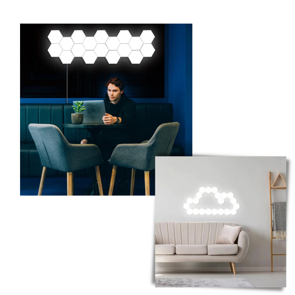 Förpackning med 3 modulära beröringskänsliga lampor - Ozerty