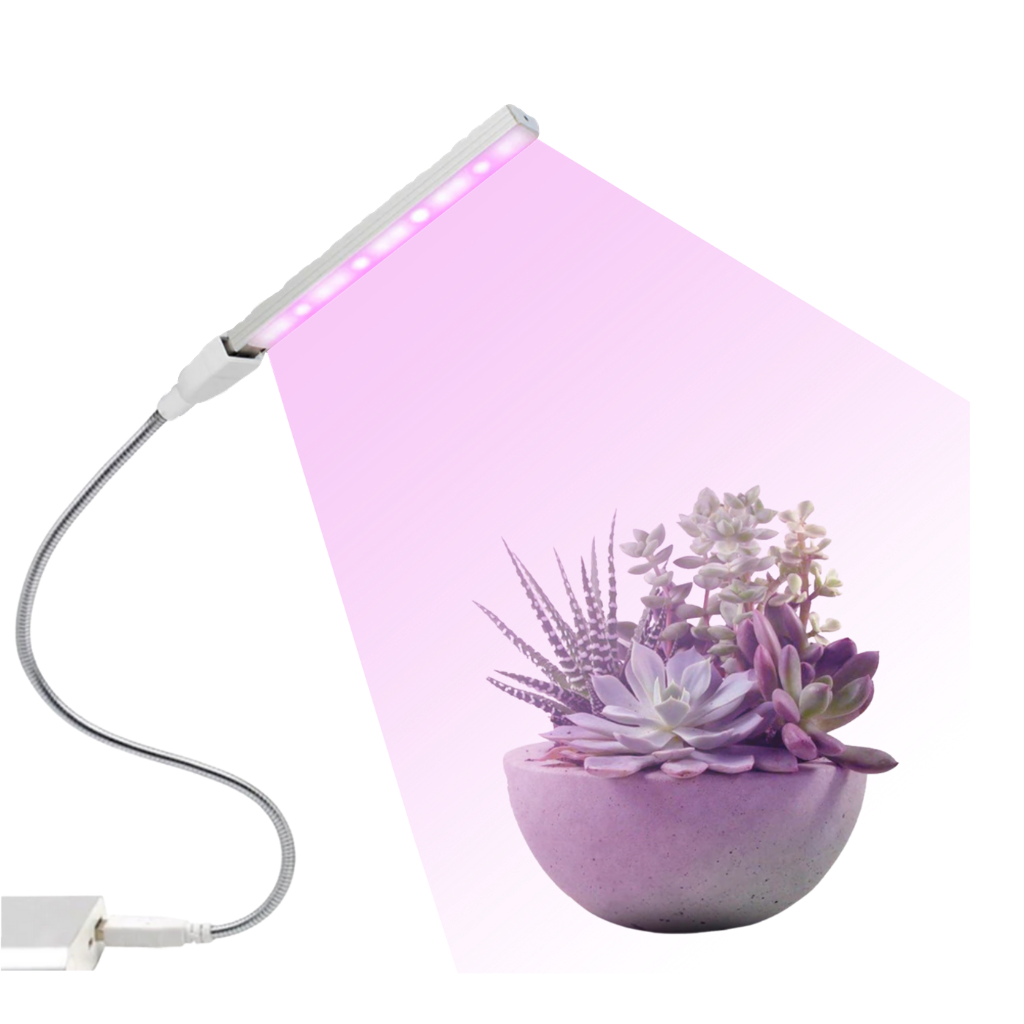 USB LED växtljus med flexibel stolpe för växtodling - Ozerty