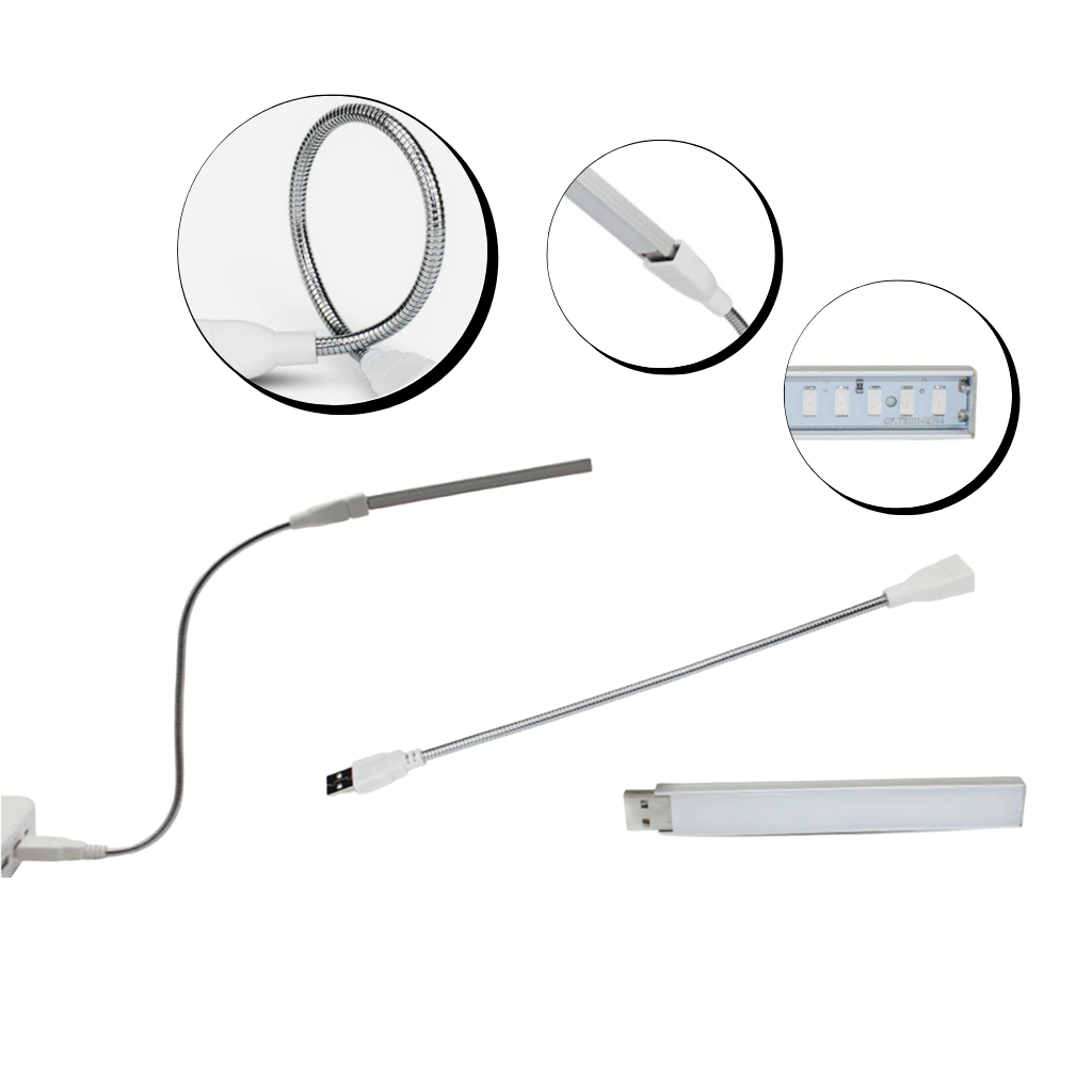 USB LED växtljus med flexibel stolpe för växtodling - Ozerty