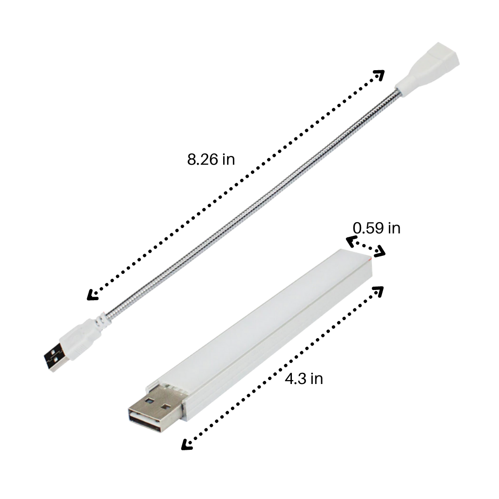 USB LED växtljus med flexibel stolpe för växtodling - Ozerty
