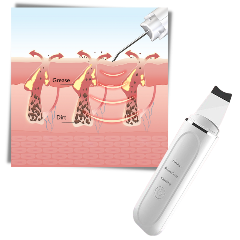 Vibrerande ansiktsskrubb - Ozerty