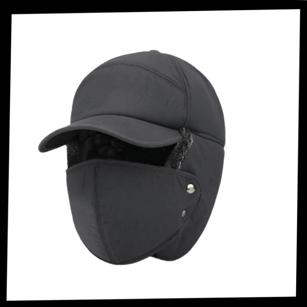 Unisex öron- och ansiktsskydd med hatt - Ozerty