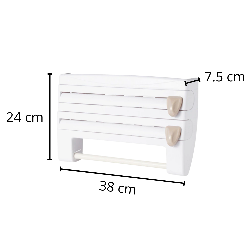 4-i-1 väggmonterad hållare för kök - Ozerty