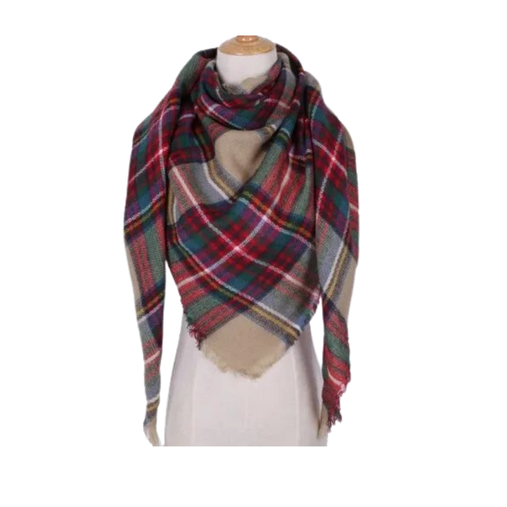 Rutig kashmir halsduk mohair -London - Ozerty