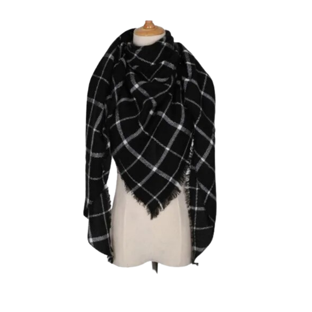 Rutig kashmir halsduk mohair -Stockholm - Ozerty