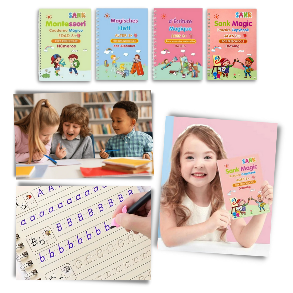 Skriv och torka övningsböcker - Ozerty