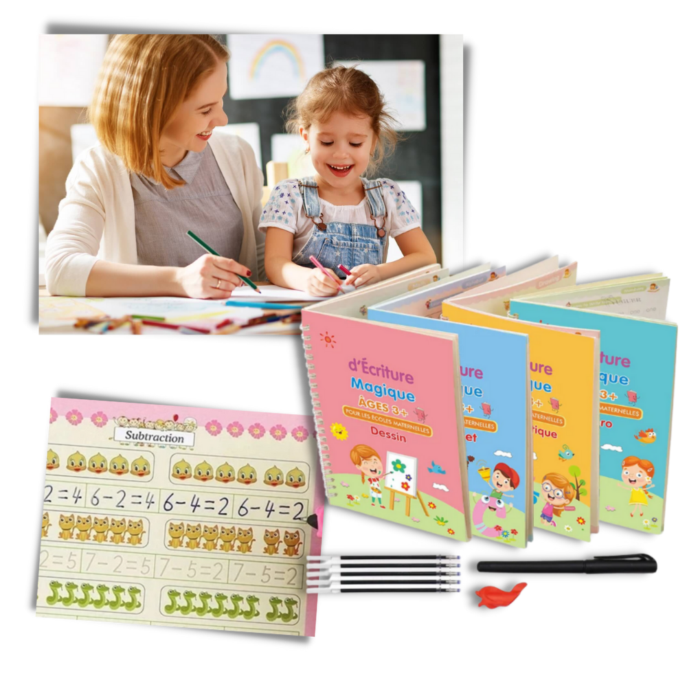 Skriv och torka övningsböcker - Ozerty