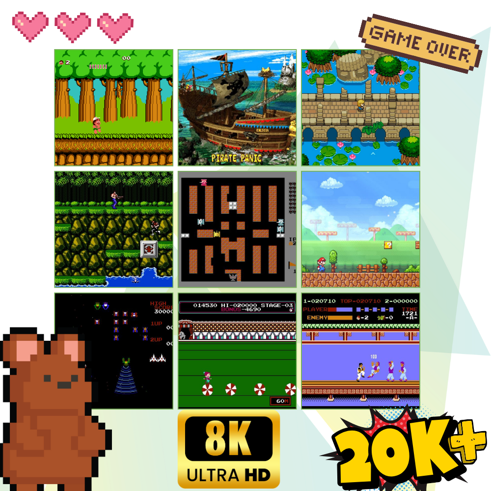 20.000+ Retro spelkonsol - Ozerty