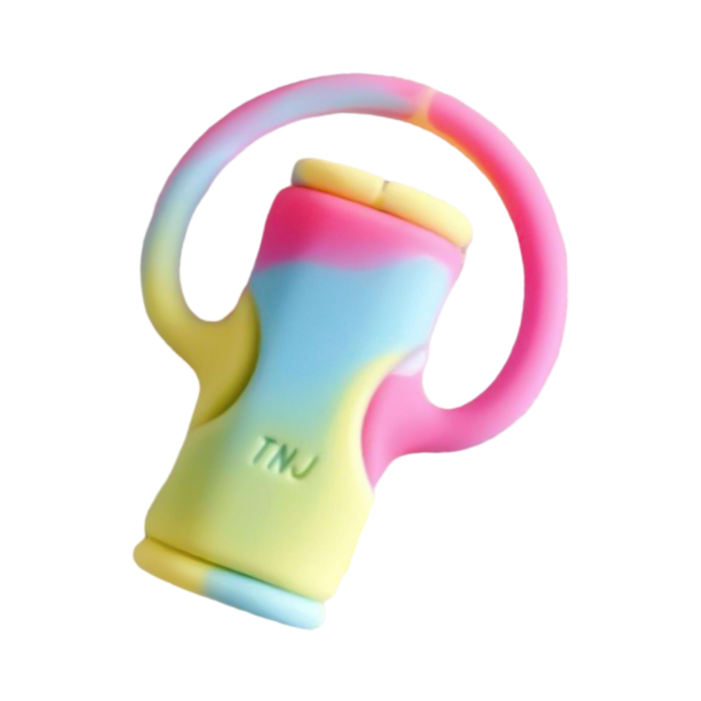2 i 1 kabel organisatör i silikon -Blå/Rosa - Ozerty
