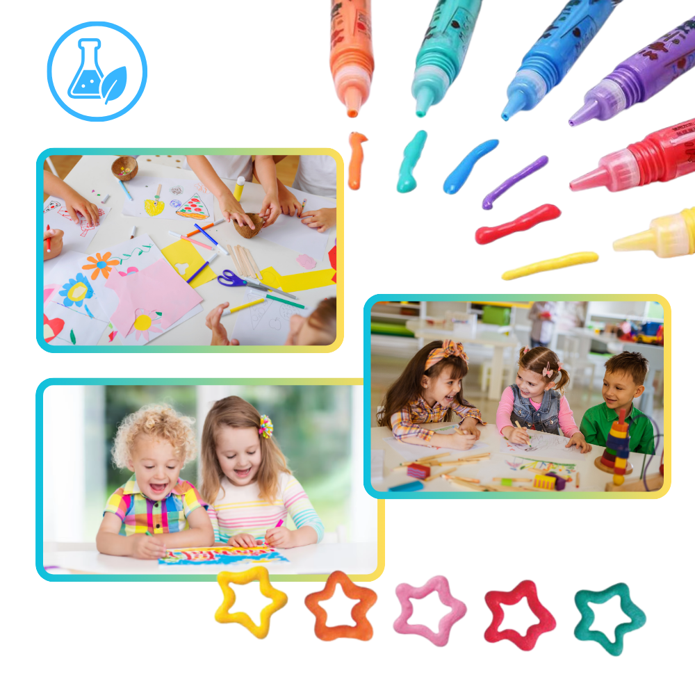 3D Poppande Bubbel Popcorn Penna - Ozerty