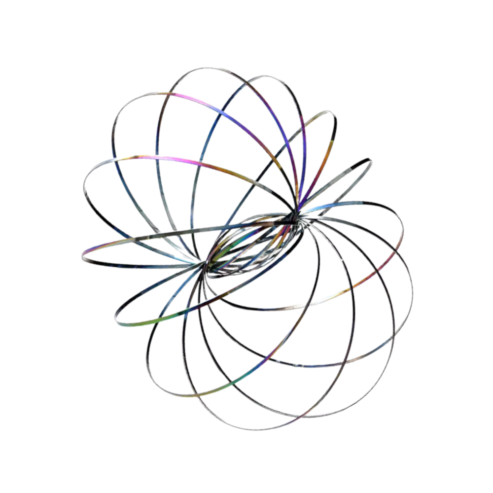 3D spiralfjäder i rostfritt stål -Färgglad - Ozerty