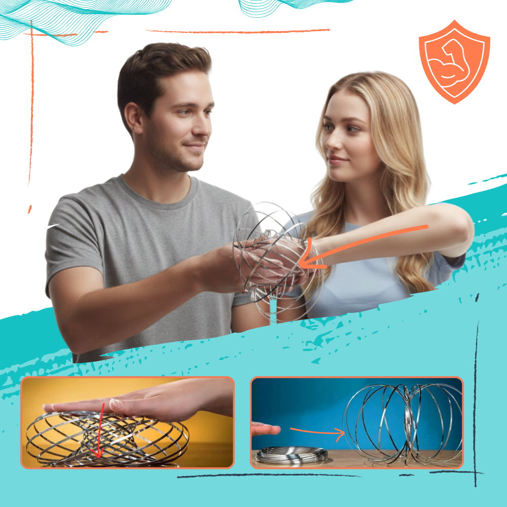 3D spiralfjäder i rostfritt stål - Ozerty