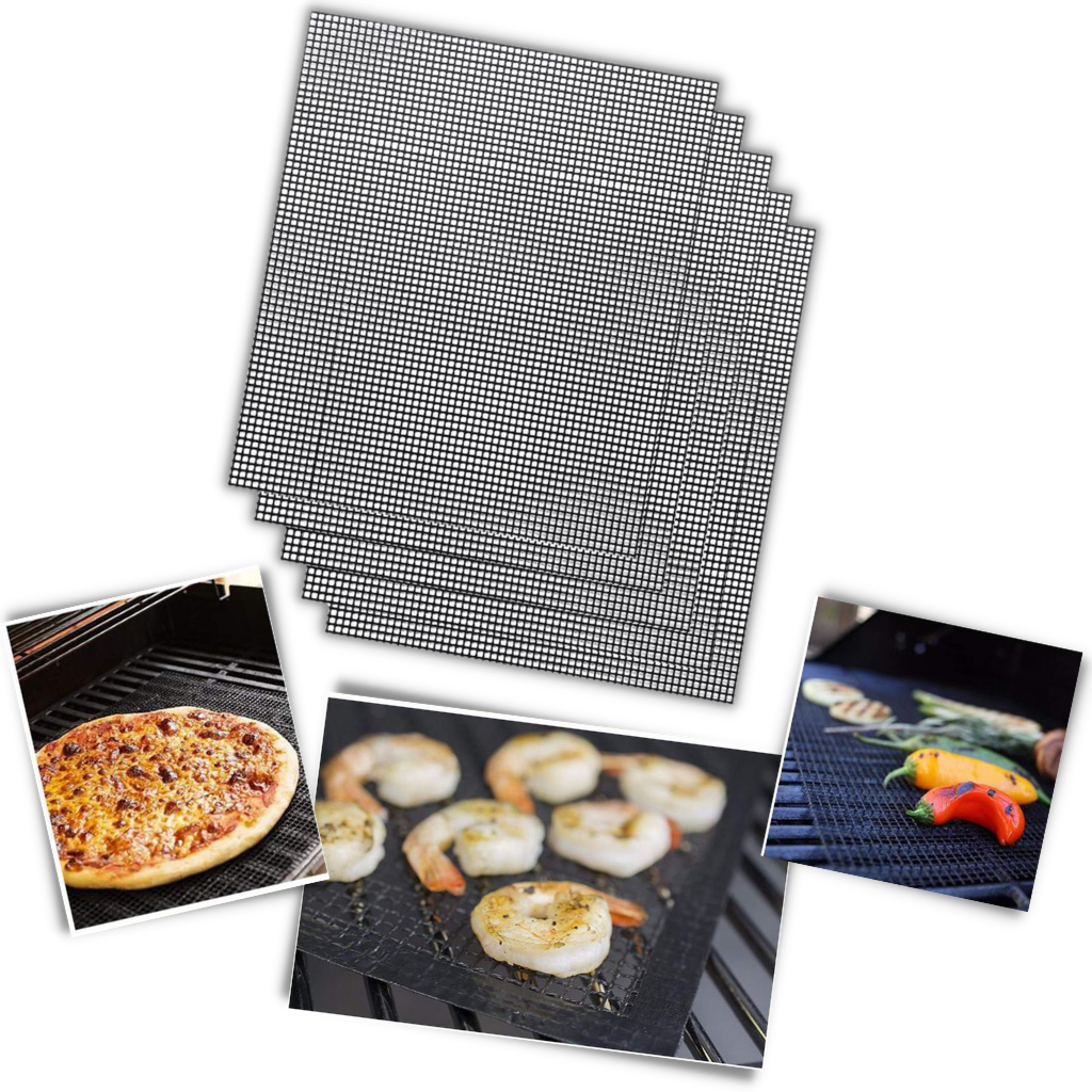 5-delar Non Stick BBQ grillmatta - Ozerty