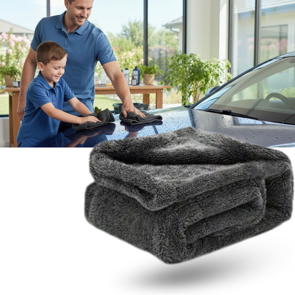 Absorberande mikrofiberhandduk för glasrengöring - Ozerty