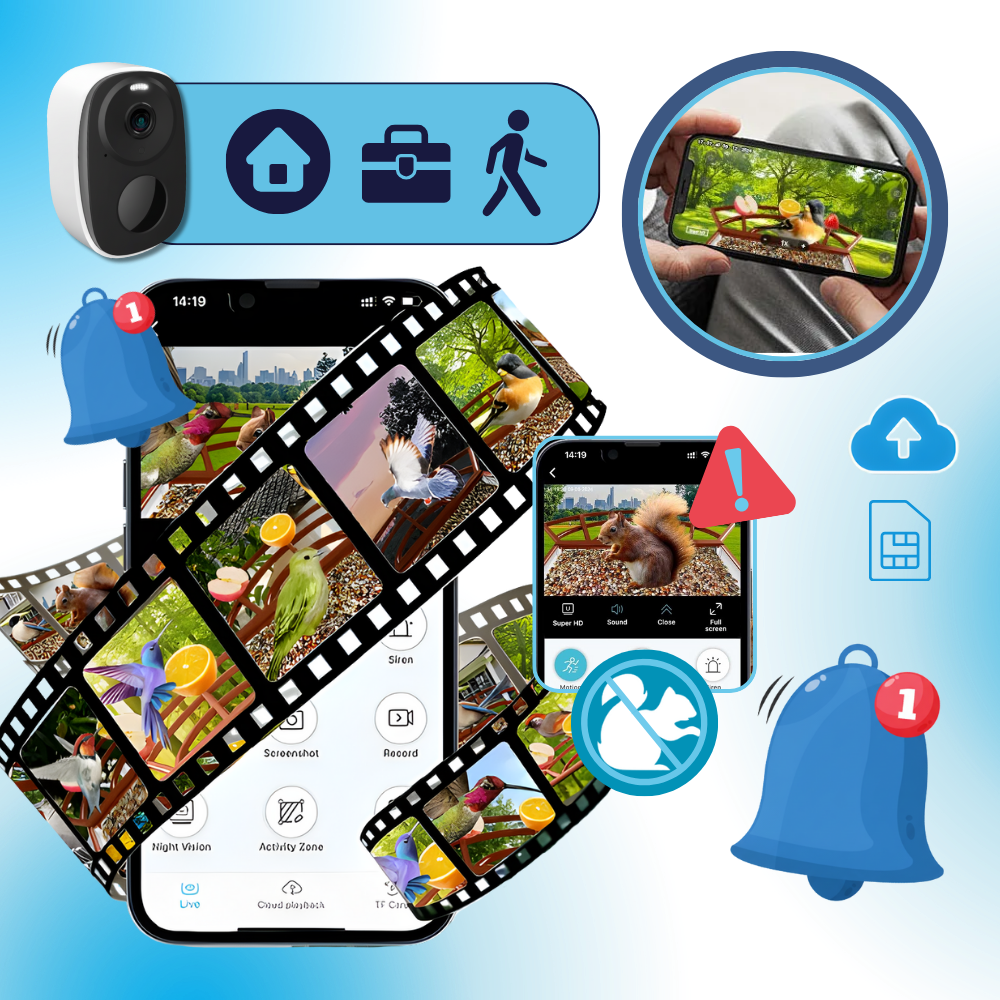 AI-solenergidrivna fågelmatare - Ozerty