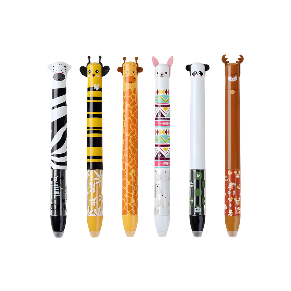 Festliga värmesuddbara pennor med djurmotiv -Pastell - Ozerty