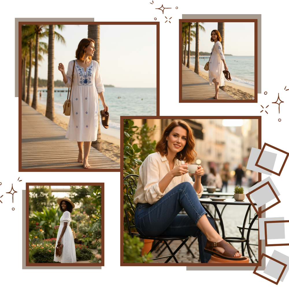 Chica vintage ortopediska sandaler - Ozerty