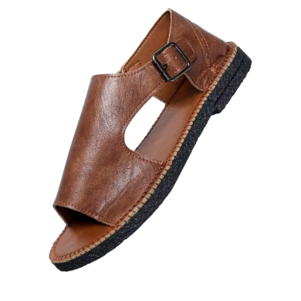 Chica vintage ortopediska sandaler -Kaffe - Ozerty