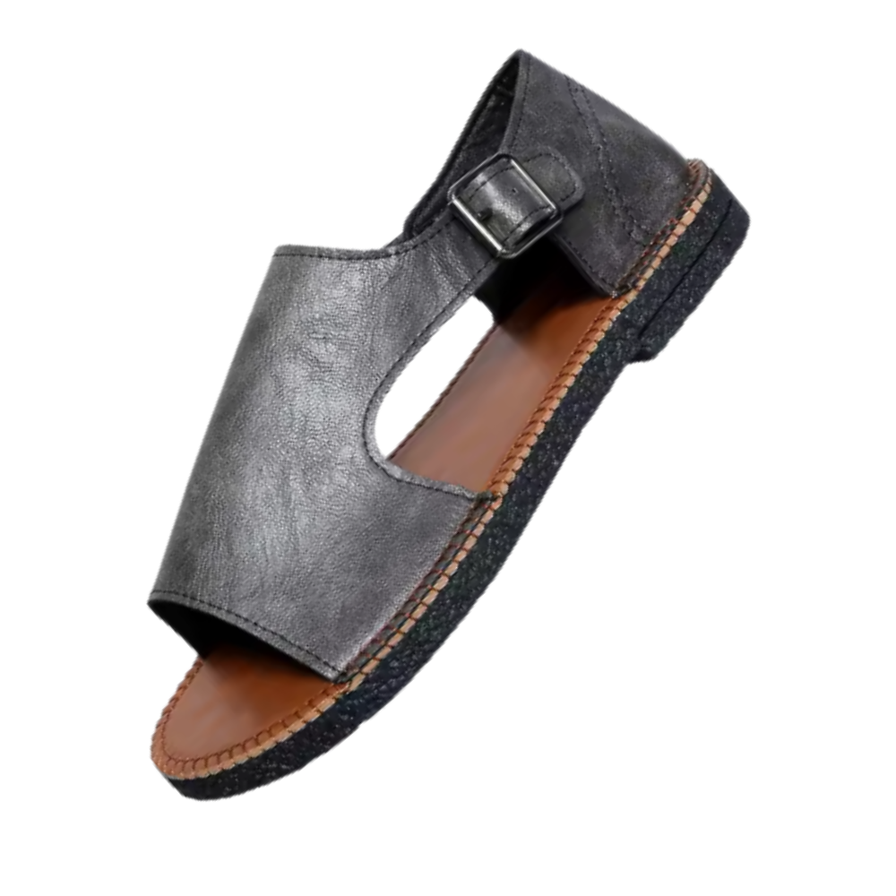 Chica vintage ortopediska sandaler -Grå - Ozerty