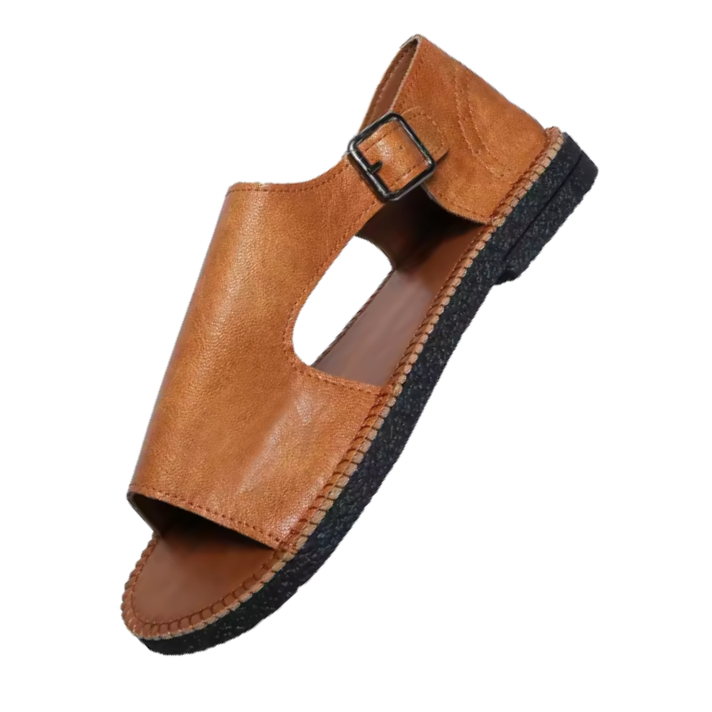 Chica vintage ortopediska sandaler -Ljusbrun - Ozerty