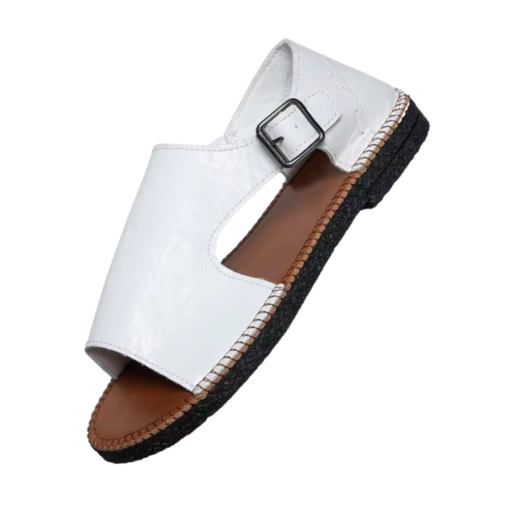 Chica vintage ortopediska sandaler -Vit - Ozerty