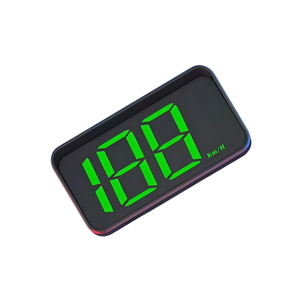 Tydlig och intuitiv hastighetsmätare för vindrutan -Grönt ljus - Ozerty