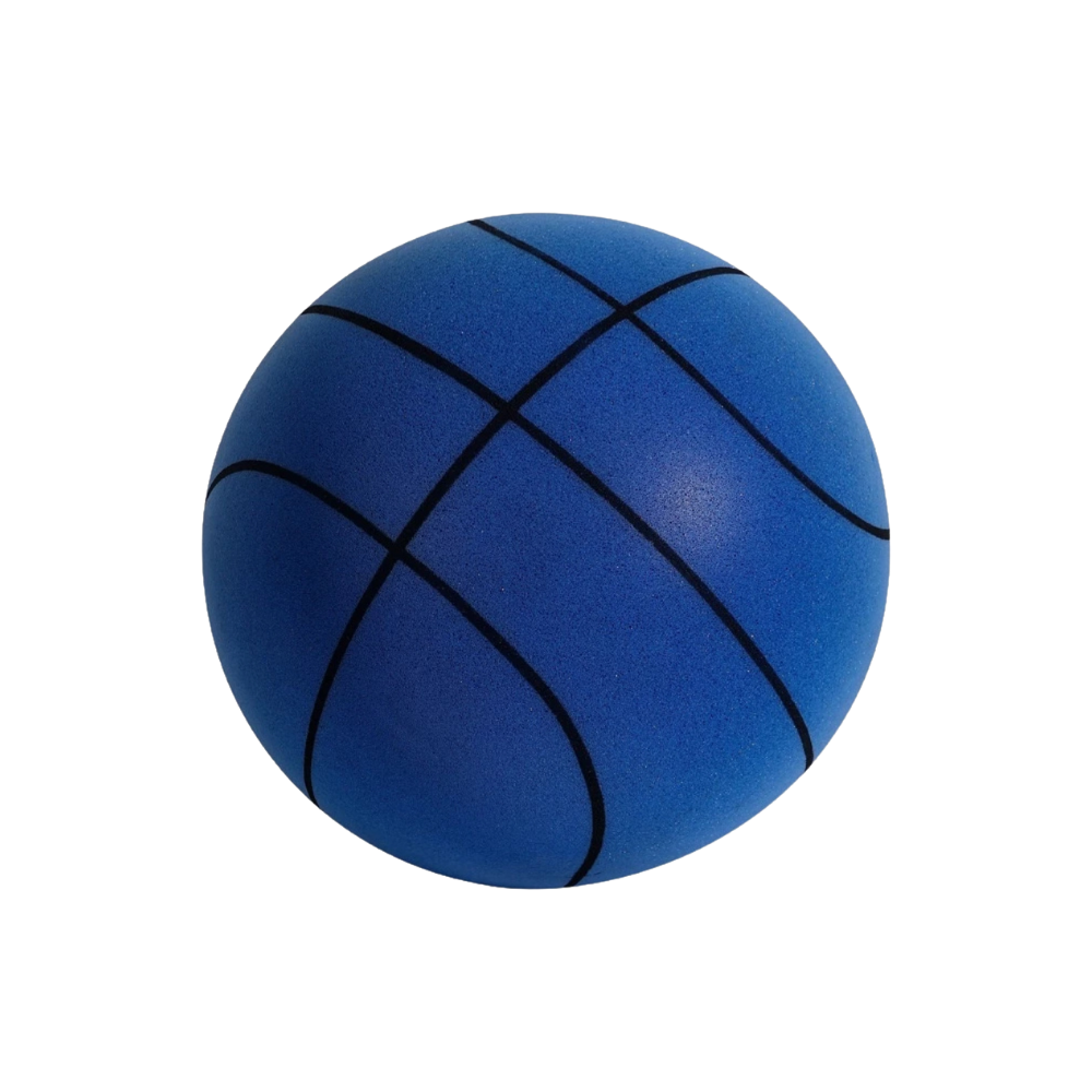 Ljudlös basketboll -Blå/24 cm - Ozerty