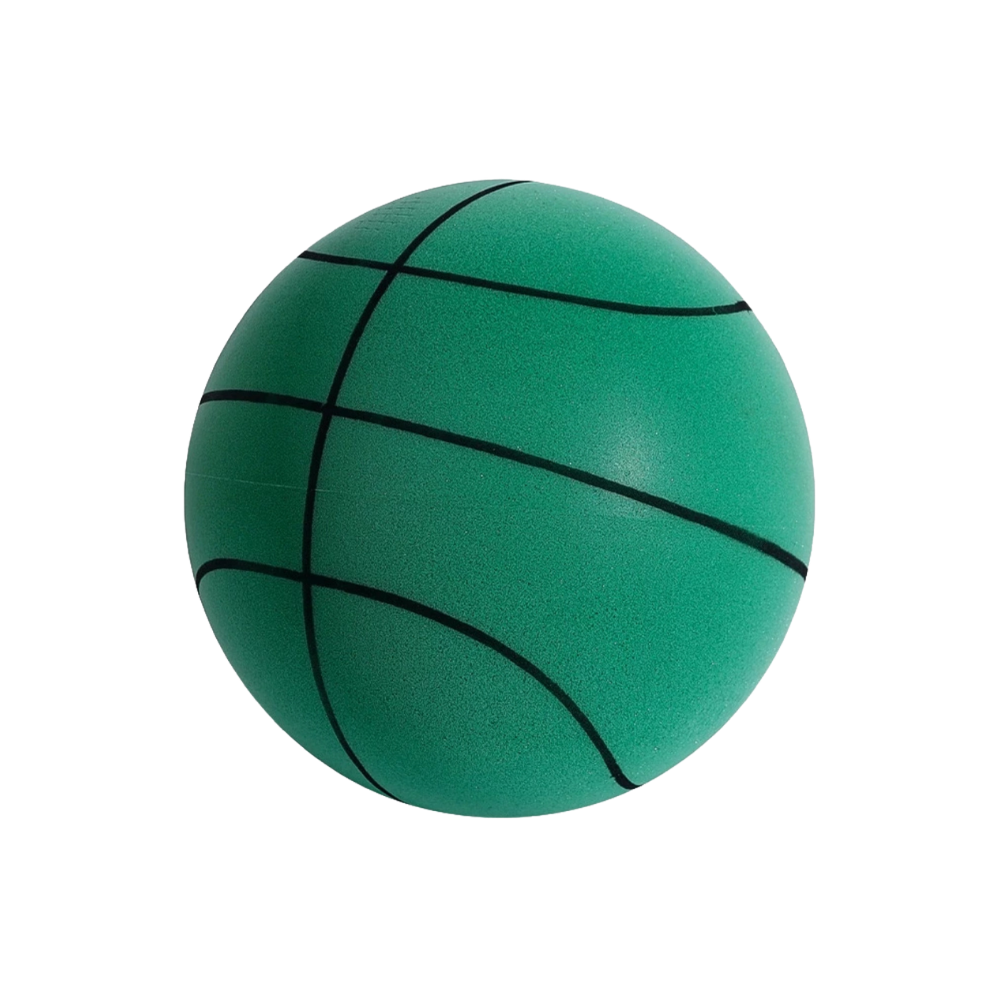 Ljudlös basketboll -Grön/24 cm - Ozerty