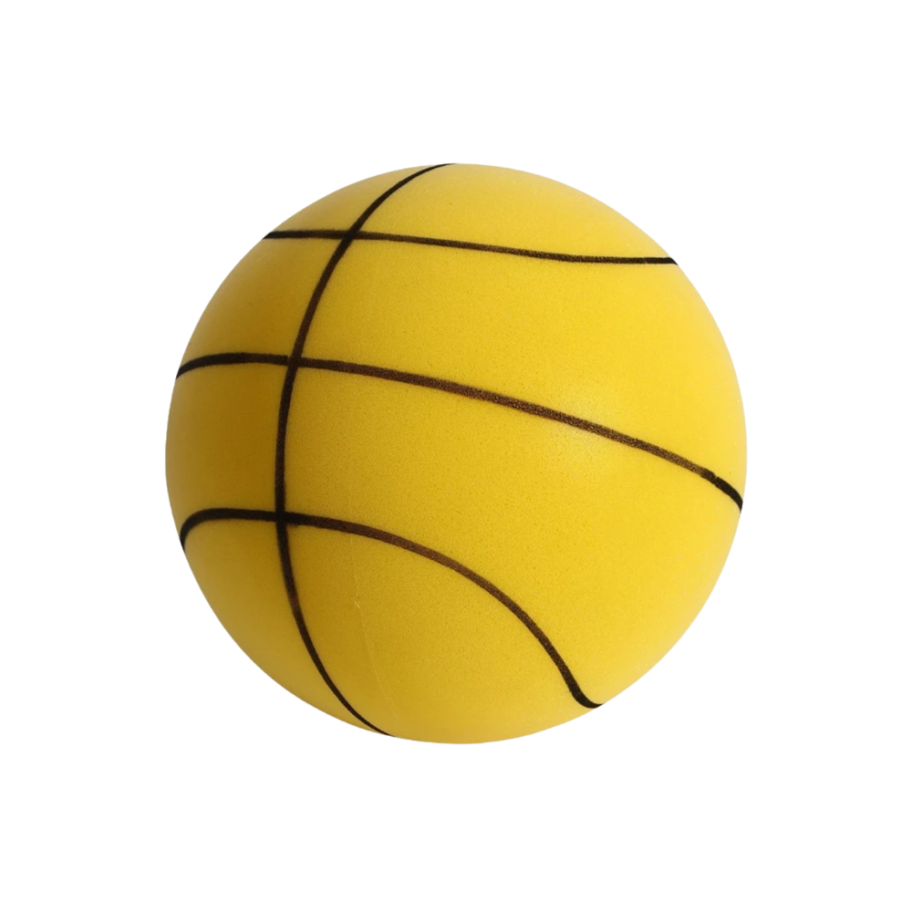 Ljudlös basketboll -Gul/24 cm - Ozerty