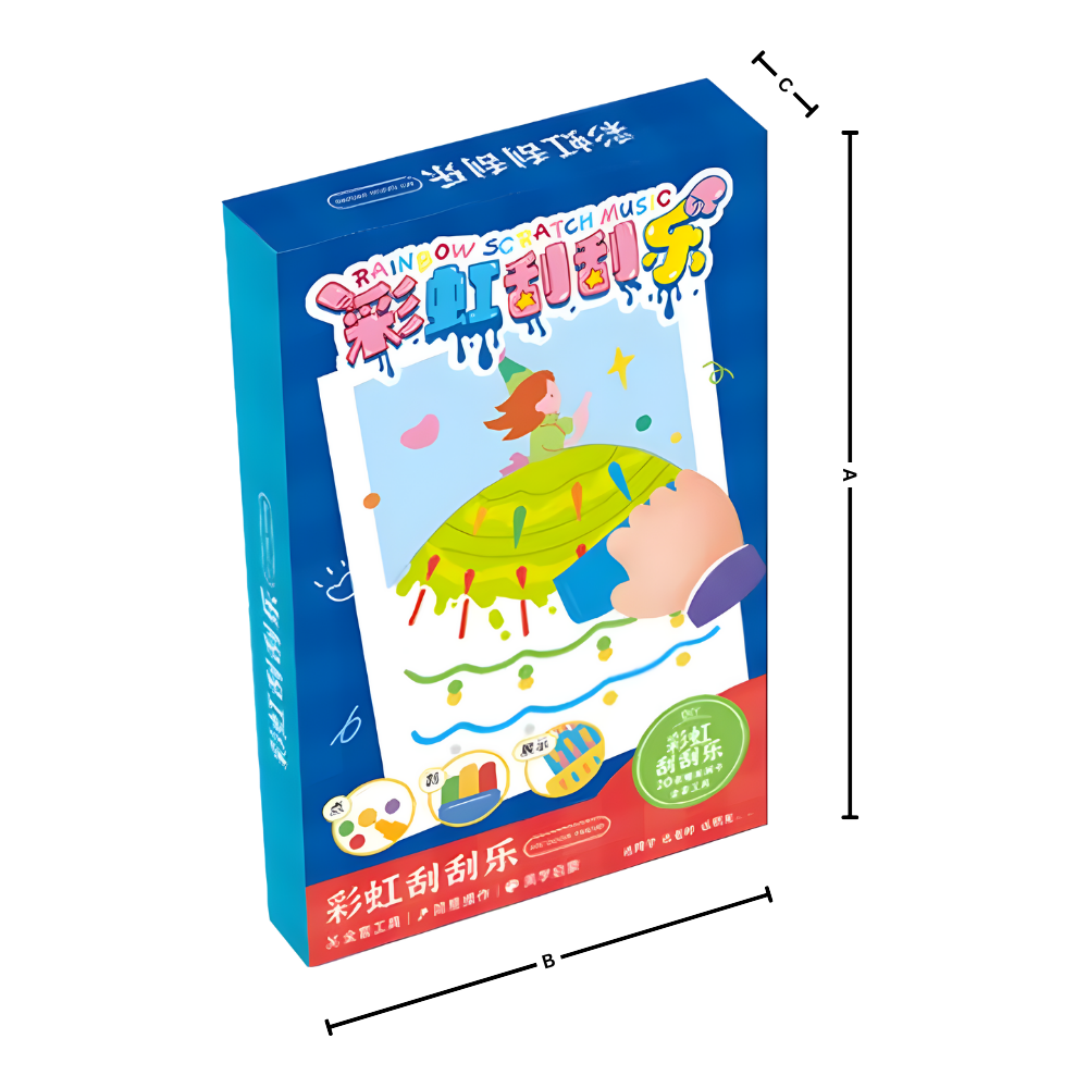 Färgglatt skrapkonstmålningskit - Ozerty