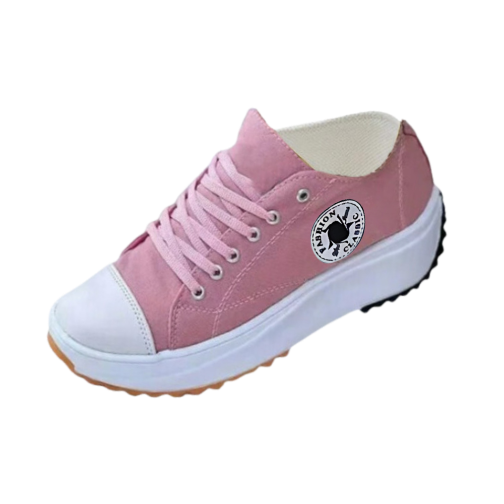 Bekväma upphöjda canvas-sneakers -Rosa/EU35/US5/UK2Rosa/EU36/US6/UK3Rosa/EU37/US6.5/UK4Rosa/EU38/US7.5/UK5Rosa/EU39/US8.5/UK6Rosa/EU40/US9/UK7Rosa/EU41/US9.5/UK8Rosa/EU42/US10/UK9 - Ozerty