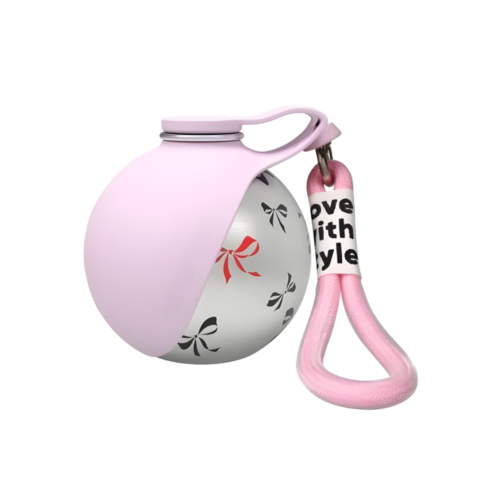 Praktisk vattenflaska för hundar -Rosa - Ozerty