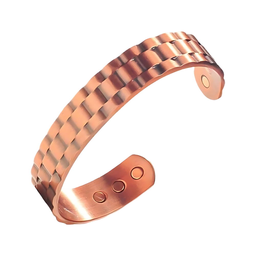 Armband i koppar med magnetisk terapi -Roséguld - Ozerty