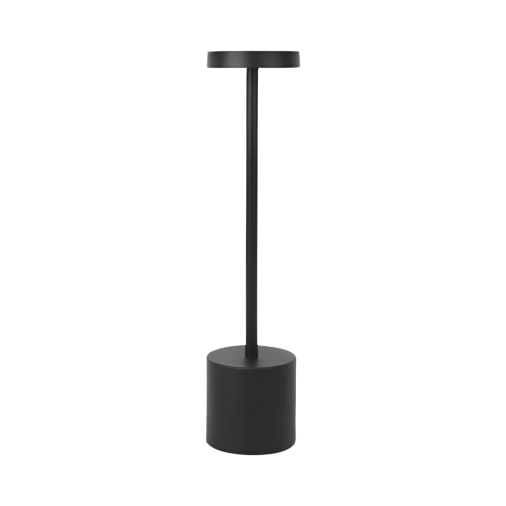 Sladdlös uppladdningsbar bordslampa -Svart - Ozerty