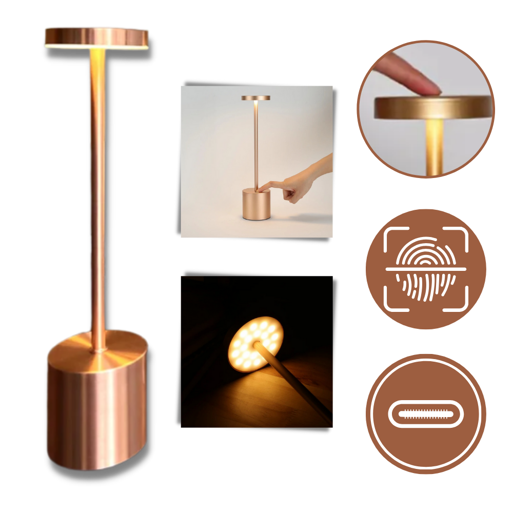 Sladdlös uppladdningsbar bordslampa - Ozerty