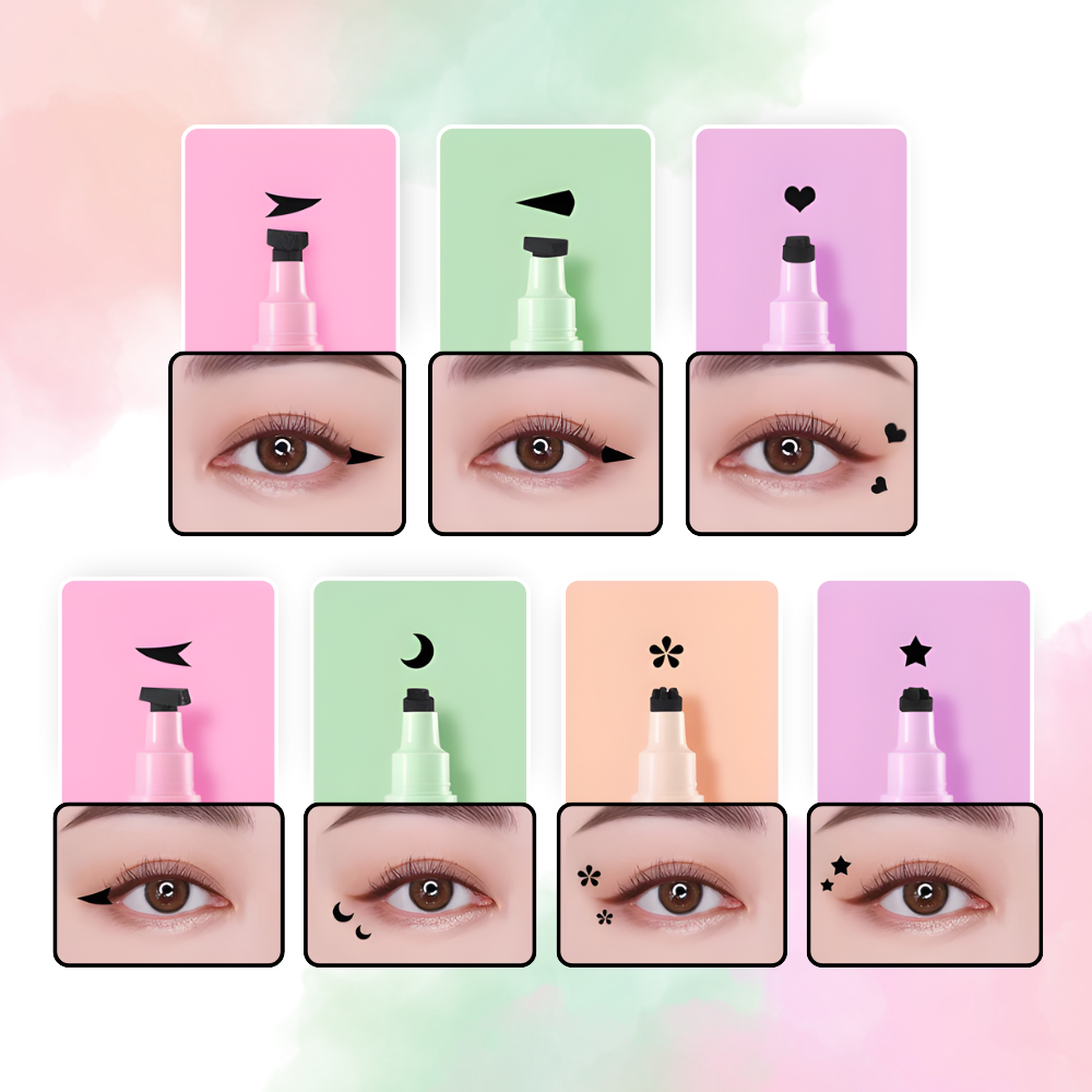 Kreativ dubbelsidig ögonlinerstämpel - Ozerty