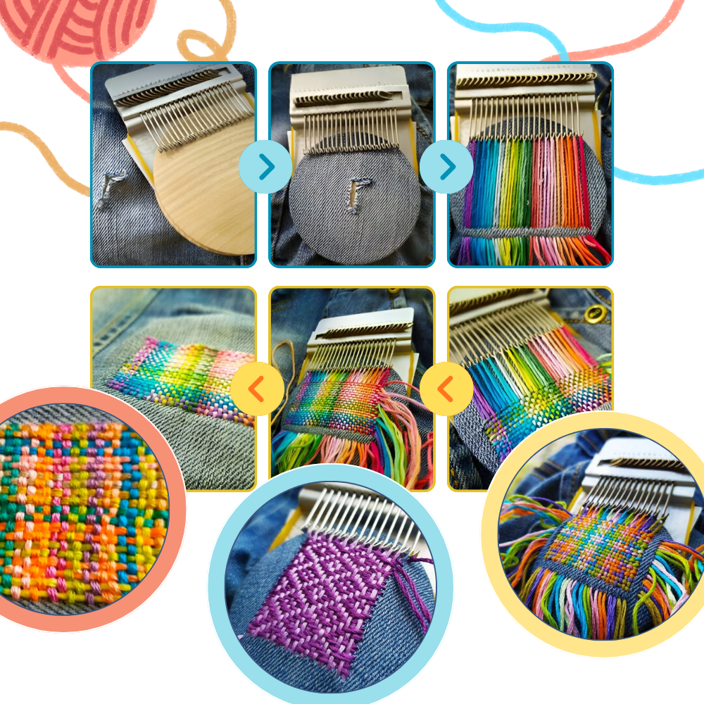 DIY-vävstol för tygreparation - Ozerty