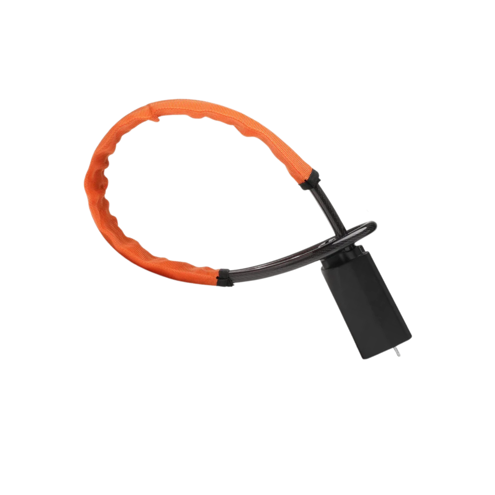 Dubbelt säkerhetsrattlås -Orange - Ozerty