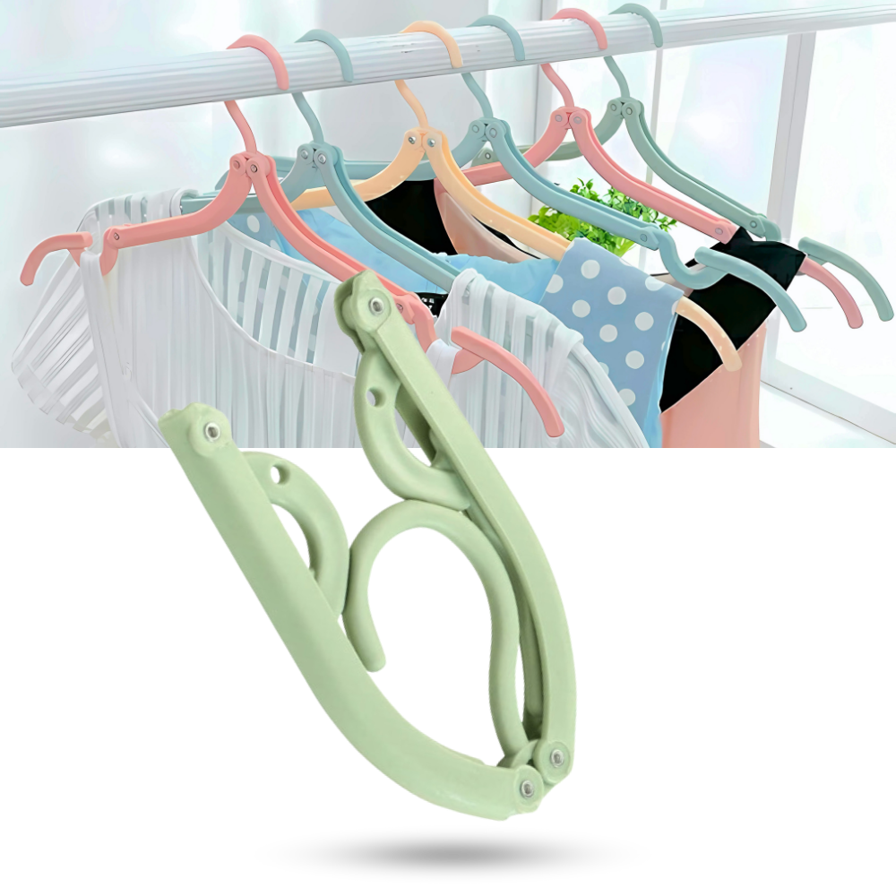 Vikbara klädhängare i dubbla storlekar - Ozerty